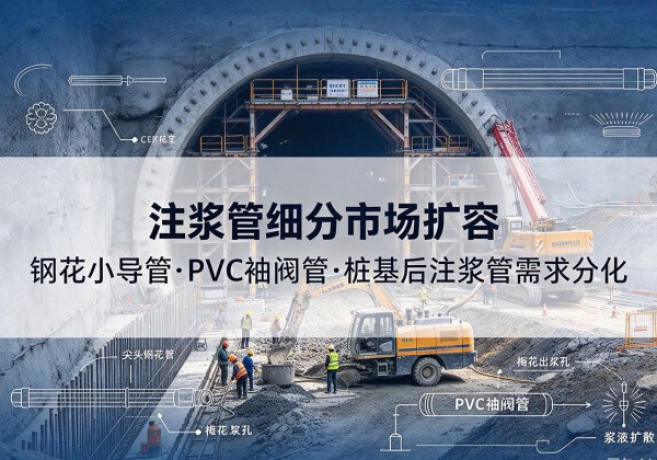 娄烦注浆管细分市场扩容，隧道钢花小导管、PVC 袖阀管、桩基后注浆管需求分化